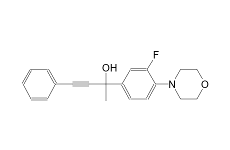 2-[3-fluoro-4-(4-morpholinyl)phenyl]-4-phenyl-3-butyn-2-ol