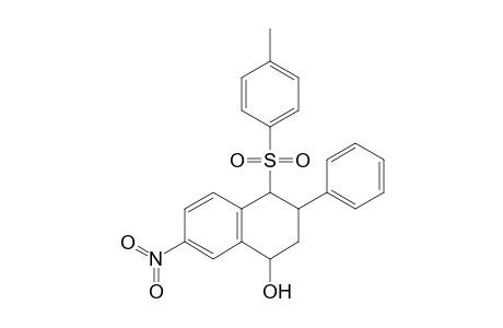 4-(4-Methylphenyl)sulfonyl-7-nitro-3-phenyl-1,2,3,4-tetrahydronaphthalen-1-ol