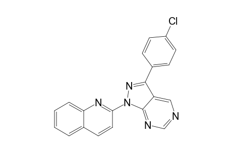 3-(4-Chlorophenyl)-1-(quinolin-2-yl)-1H-pyrazolo[3,4-d]pyrimidine