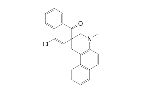 Spiro[(1-Methyl-1,2,3,4-tetrahydrobenzo[f]quinoline)-3,2'-(2'H-4'-chloronaphthalen-1'-one]