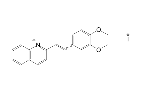 2-(3,4-dimethoxystyryl)-1-methylquinolinium iodide