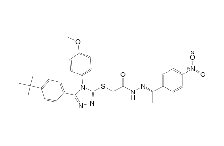 2-{[5-(4-tert-butylphenyl)-4-(4-methoxyphenyl)-4H-1,2,4-triazol-3-yl]sulfanyl}-N'-[(E)-1-(4-nitrophenyl)ethylidene]acetohydrazide