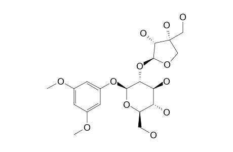 3,5-DIMETHOXYPHENOL-1-O-BETA-D-APIOFURANOSYL-(1->2)-BETA-D-GLUCOPYRANOSIDE