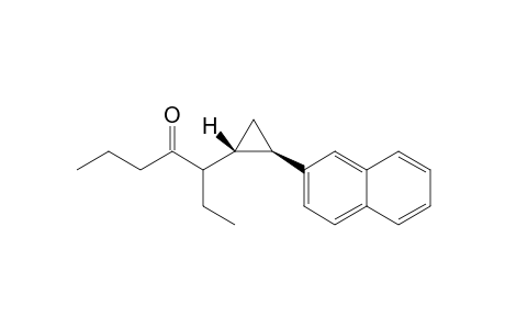 trans 3-(2-(naphthalen-2-yl)cyclopropyl)heptan-4-one