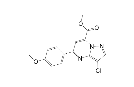 pyrazolo[1,5-a]pyrimidine-7-carboxylic acid, 3-chloro-5-(4-methoxyphenyl)-, methyl ester