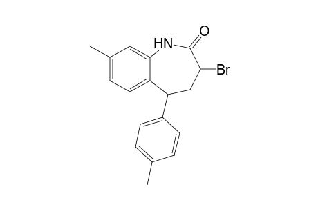 3-Bromanyl-8-methyl-5-(4-methylphenyl)-1,3,4,5-tetrahydro-1-benzazepin-2-one