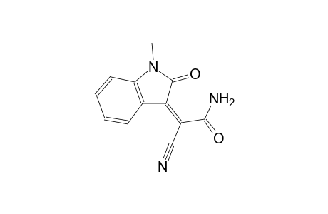 ethanamide, 2-cyano-2-(1,2-dihydro-1-methyl-2-oxo-3H-indol-3-ylidene)-, (2Z)-