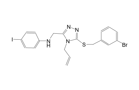 N-({4-allyl-5-[(3-bromobenzyl)sulfanyl]-4H-1,2,4-triazol-3-yl}methyl)-4-iodoaniline