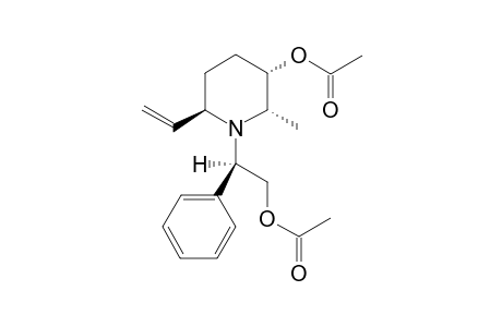 (1R,2R,5S,6S)-5-Acetoxy-6-methyl-2-vinyl-1-(1-phenyl-2-ethanolacetate)piperidine