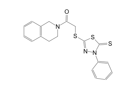 5-{[2-(3,4-dihydro-2(1H)-isoquinolinyl)-2-oxoethyl]sulfanyl}-3-phenyl-1,3,4-thiadiazole-2(3H)-thione