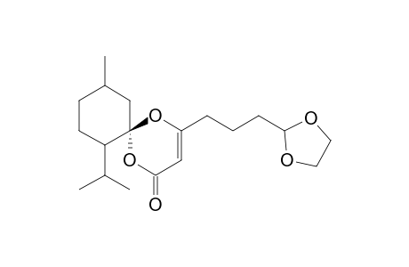 (6S)-4-[3'-(1",3"-Dioxolan-2''-yl)propyl]-7-isopropyl-10-methyl-1,5-dioxaspiro[5,5]undec-3-en-2-one