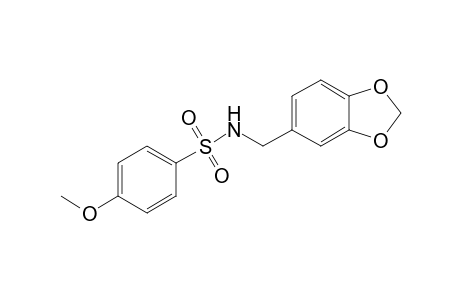 N-(1,3-Benzodioxol-5-ylmethyl)-4-methoxybenzenesulfonamide