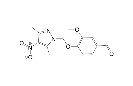 4-[(3,5-dimethyl-4-nitro-1H-pyrazol-1-yl)methoxy]-3-methoxybenzaldehyde