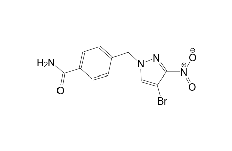4-[(4-bromo-3-nitro-1H-pyrazol-1-yl)methyl]benzamide