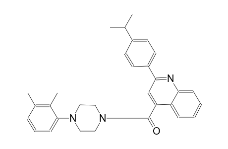 4-{[4-(2,3-dimethylphenyl)-1-piperazinyl]carbonyl}-2-(4-isopropylphenyl)quinoline