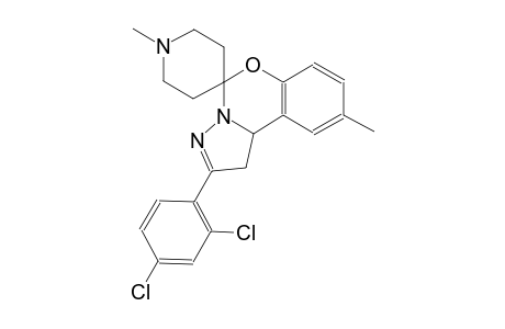 2-(2,4-dichlorophenyl)-1',9-dimethyl-1,10b-dihydrospiro[benzo[e]pyrazolo[1,5-c][1,3]oxazine-5,4'-piperidine]