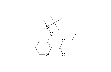 5-[tert-butyl(dimethyl)silyl]oxy-3,4-dihydro-2H-thiopyran-6-carboxylic acid ethyl ester