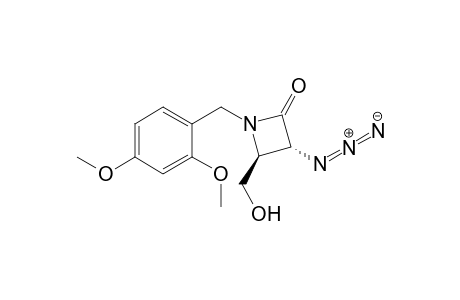 (trans)-3-Azido-1-(2',4'-dimethoxybenzyl)-4-[hydroxymethyl]-2-azetidinone