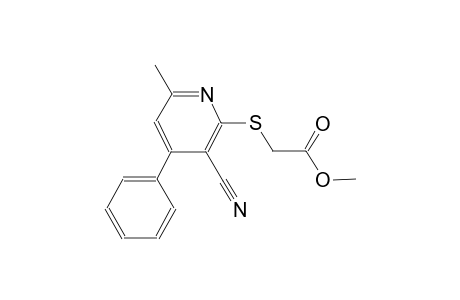 Methyl[(3-cyano-6-methyl-4-phenyl-2-pyridinyl)sulfanyl]acetate