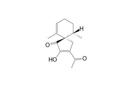 (5R,6S)-2-acetyl-3-hydroxy-6,10-dimethyl-4-spiro[4.5]deca-2,9-dienone
