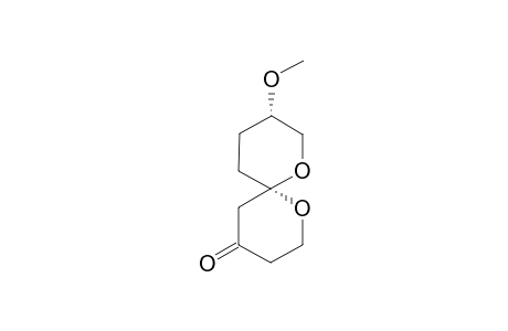 (6R,9S)-9-Methoxy-1,7-dioxaspiro[5.5]undecan-4-one