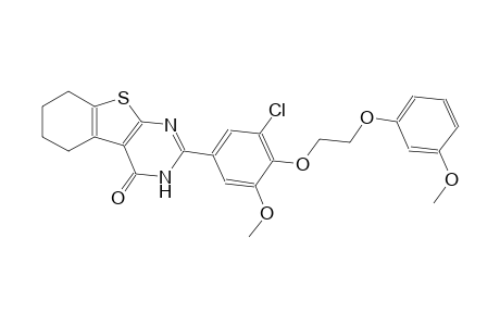 benzo[4,5]thieno[2,3-d]pyrimidin-4(3H)-one, 2-[3-chloro-5-methoxy-4-[2-(3-methoxyphenoxy)ethoxy]phenyl]-5,6,7,8-tetrahydro-