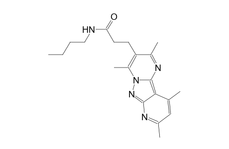 pyrido[2',3':3,4]pyrazolo[1,5-a]pyrimidine-3-propanamide, N-butyl-2,4,8,10-tetramethyl-