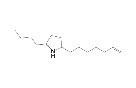 2-Butyl-5-(6-heptenyl)pyrrolidine