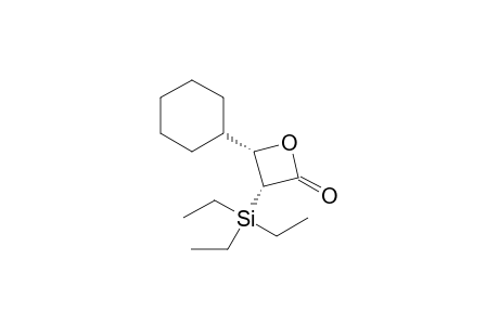cis-4-Cyclohexyl-3-(triethylsilyl)-2-oxetanone