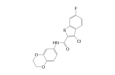 3-chloro-N-(2,3-dihydro-1,4-benzodioxin-6-yl)-6-fluoro-1-benzothiophene-2-carboxamide
