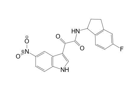 N-(5-fluoroindan-1-yl)-2-(5-nitro-1H-indol-3-yl)-2-oxo-acetamide