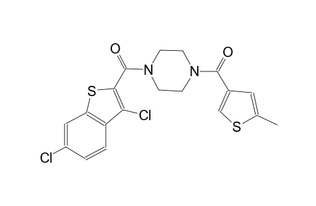 1-[(3,6-dichloro-1-benzothien-2-yl)carbonyl]-4-[(5-methyl-3-thienyl)carbonyl]piperazine