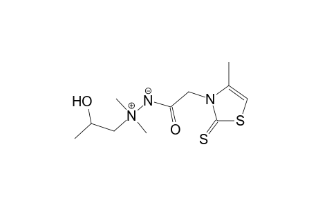 2-(2-hydroxypropyl)-2,2-dimethyl-1-[(4-methyl-2-thioxo-1,3-thiazol-3(2H)-yl)acetyl]diazan-2-ium-1-ide