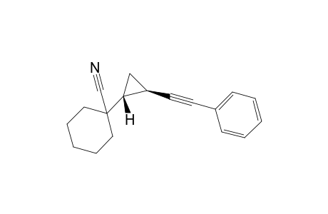 1-[(1R,2R)-2-(2-phenylethynyl)cyclopropyl]cyclohexanecarbonitrile