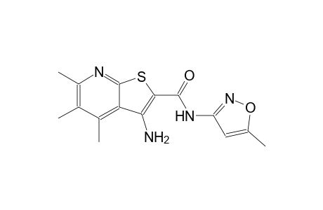 3-amino-4,5,6-trimethyl-N-(5-methyl-3-isoxazolyl)thieno[2,3-b]pyridine-2-carboxamide