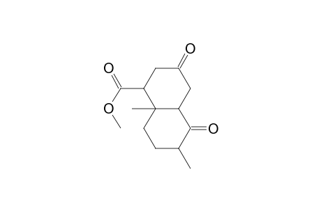 (+-)-Decahydro-6,8a-dimethyl-3,5-dioxo-1-naphthalenecarboxylic Acid Methyl Ester