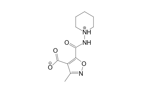 4-Isoxazolecarboxylic acid, 3-methyl-5-[(1-piperidinylamino)carbonyl]-
