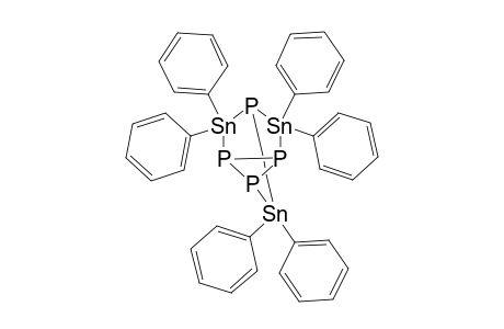 HEXAPHENYLTRISTANNATETRAPHOSPHANORTRICYCLENE;P4[SN(C6H5)2]3