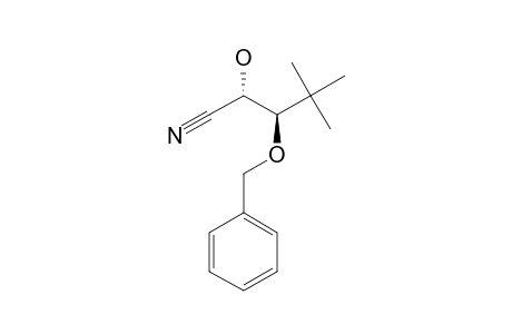 (2S*,3R*)-2-HYDROXY-4,4-DIMETHYL-3-(PHENYLMETHOXY)-PENTANENITRILE