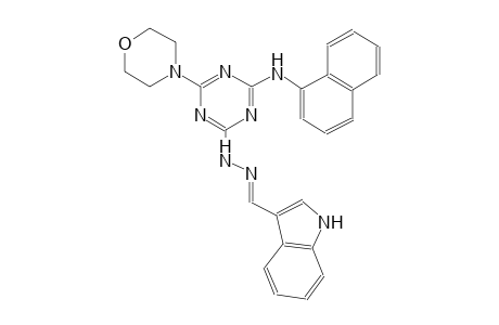 1H-indole-3-carboxaldehyde, [4-(4-morpholinyl)-6-(1-naphthalenylamino)-1,3,5-triazin-2-yl]hydrazone
