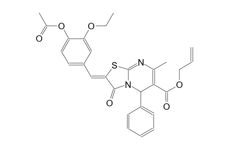 allyl (2Z)-2-[4-(acetyloxy)-3-ethoxybenzylidene]-7-methyl-3-oxo-5-phenyl-2,3-dihydro-5H-[1,3]thiazolo[3,2-a]pyrimidine-6-carboxylate