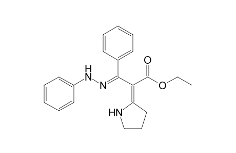 Ethyl 3-phenyl-3-(phenylhydrazono)-2-(pyrrolidin-2'-ylidene)propionate