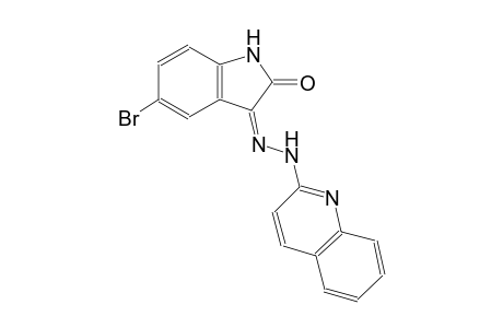 (3Z)-5-bromo-1H-indole-2,3-dione 3-(2-quinolinylhydrazone)