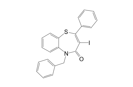 5-Benzyl-3-iodo-2-phenylbenzo[b][1,4]thiazepin-4(5H)-one