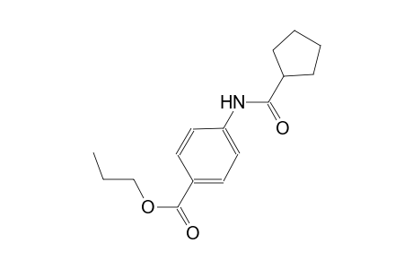 propyl 4-[(cyclopentylcarbonyl)amino]benzoate