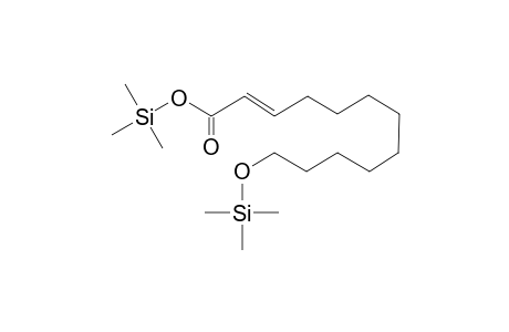 Dodec-2-enoic acid <12-hydroxy->, di-TMS