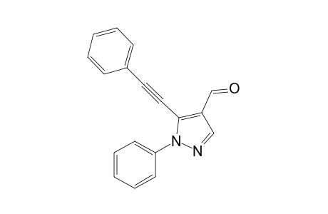 1-Phenyl-5-(phenylethynyl)-1H-pyrazole-4-carbaldehyde