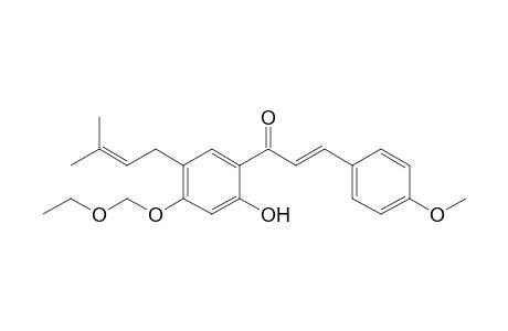 4'-Ethoxymethoxy-2'-hydroxy-4-methoxy-5'-(3-methylbut-2-enyl)chalcone