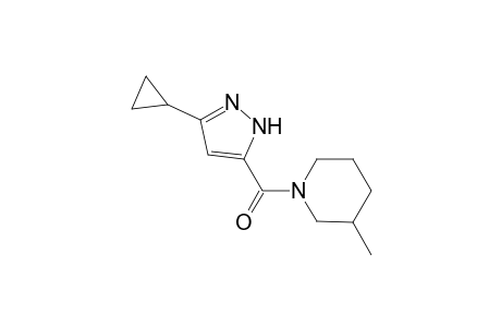 Piperidine, 1-[(3-cyclopropyl-1H-pyrazol-5-yl)carbonyl]-3-methyl-