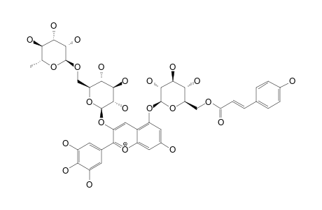 DELPHINIDIN-3-O-BETA-D-(6-O-ALPHA-L-RHAMNOPYRANOSYLGLUCOPYRANOSIDE)-5-O-BETA-D-(6-Z-PARA-COUMAROYLGLUCOPYRANOSIDE)